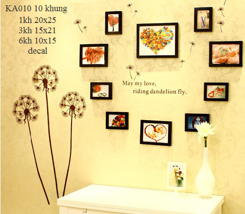 Khung ảnh bộ 10 khung - KA010